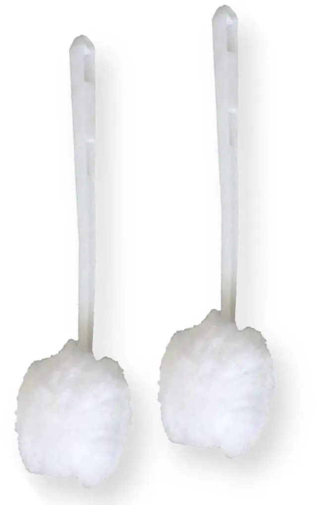 Main image of Amazon Brand | Ring King Toilet Bowl Mop for Deep Clean |Pack of 2 Long Plastic Handled Swab 13 Inches Soft Toilet Brush for Dead Corner | Silk Scrubber for Toilet Bowl, Washbasin, Bathtub & Tiles