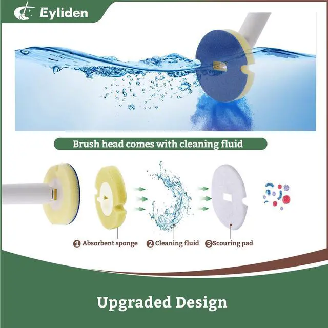 Alt view image 3 of 7 - Toilet Brush and Holder Set, Disposable Wand Kit with 40-Refills