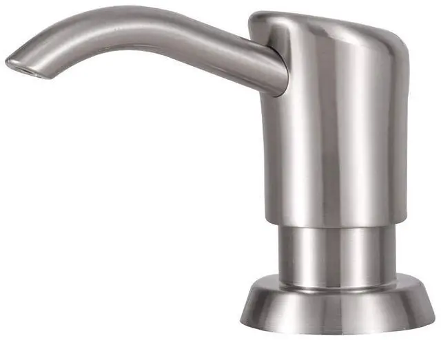 Main image of Dish Soap Dispenser for Kitchen Sink, 17 oz Bottle, Brushed Nickel