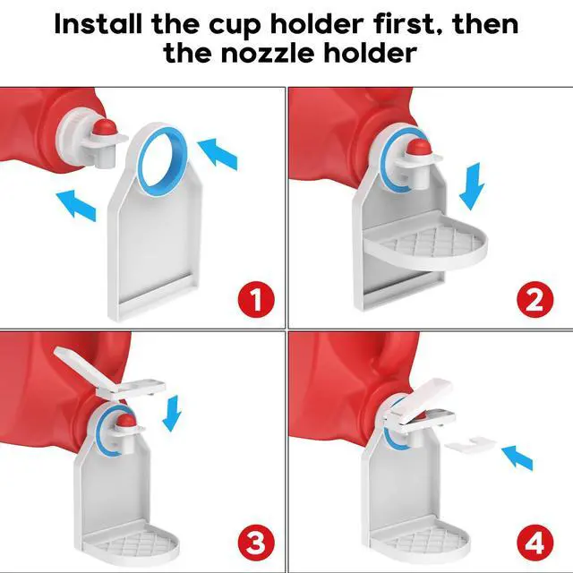 Alt view image 5 of 6 - Laundry Detergent Dispenser Cup Holder,Nozzle Upgraded Labor-Saving Switch Easily No More runny or Messy Laundry Detergent, Laundry Cup Holder and drip Tray Room Organization and Storage