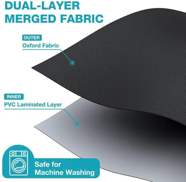 Alt view image 7 of 7 - 2PCS Drainage Bag Holder for Wheelchair w/Hook & Loop Closure, Waterproof