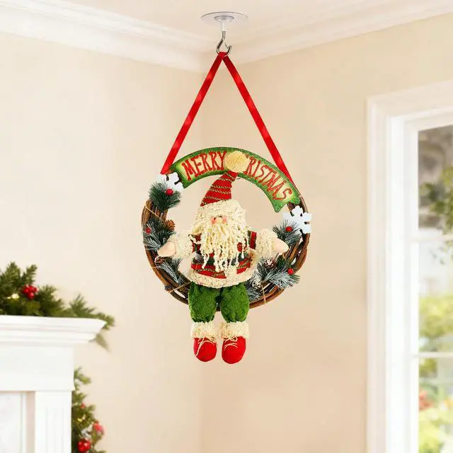 Alt view image 6 of 7 - 20 Pack No Hole Adhesive Ceiling Hooks, No Drill Plant Hangers Sticky Eye Hooks with Safety Locks for Hanging Plants, Lights, Lantern, Wind Chimes, Christmas Ornaments