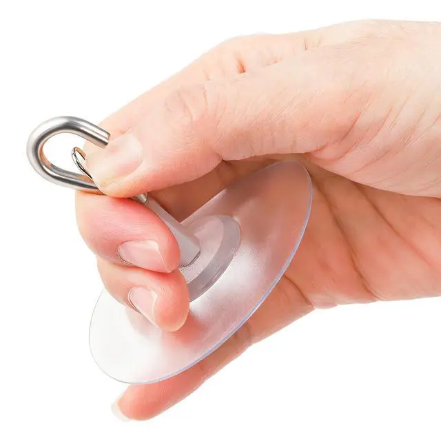 Alt view image 3 of 7 - 20 Pack No Hole Adhesive Ceiling Hooks, No Drill Plant Hangers Sticky Eye Hooks with Safety Locks for Hanging Plants, Lights, Lantern, Wind Chimes, Christmas Ornaments