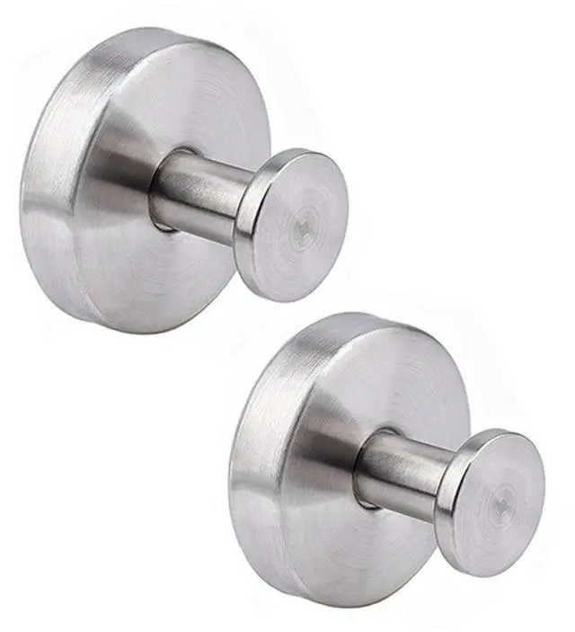 Main image of Suction Cup Shower Hooks, Towel Hooks for Bathroom Kitchen Door Wall Glass Window Mirror Tile, Bath Robe Looafh Hook, Waterproof,Reusable & Removable, No Drill,Stainless Steel Hooks