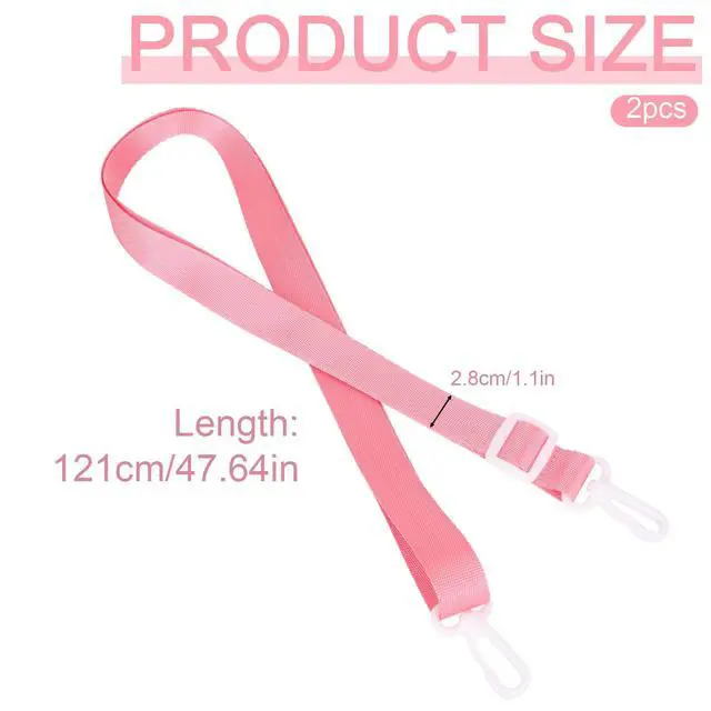 Alt view image 2 of 7 - 2pcs Shower Lanyard for Mastectomy Drain Holder, Post-Mastectomy Drain Belt Must Haves for Women Adjustable Breast After-Surgery Recovery Management Accessory Supplies (Pink)