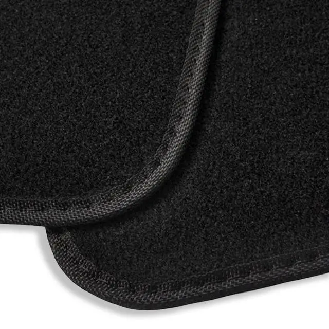 Alt view image 7 of 7 - Premium Vehicle Mats 4-Piece with Vinyl Heel Pad, Black Carpet Driver Passenger and Rear Floor Mats