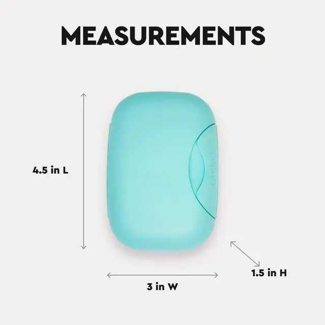Alt view image 2 of 6 - Soap Travel Case, BPA-Free Recycled Plastic, Leakproof, Portable for Bathroom, Gym, Home, Camping - Lavender