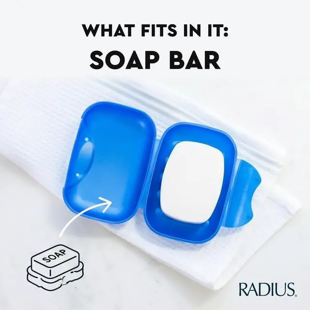 Alt view image 4 of 6 - Soap Travel Case, BPA-Free Recycled Plastic, Leakproof, Portable for Bathroom, Gym, Home, Camping - Lavender