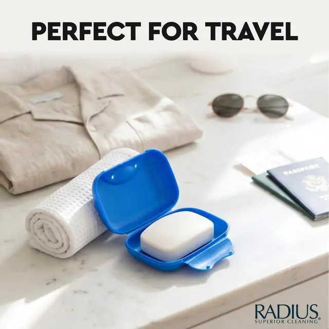 Alt view image 5 of 6 - Soap Travel Case, BPA-Free Recycled Plastic, Leakproof, Portable for Bathroom, Gym, Home, Camping - Lavender