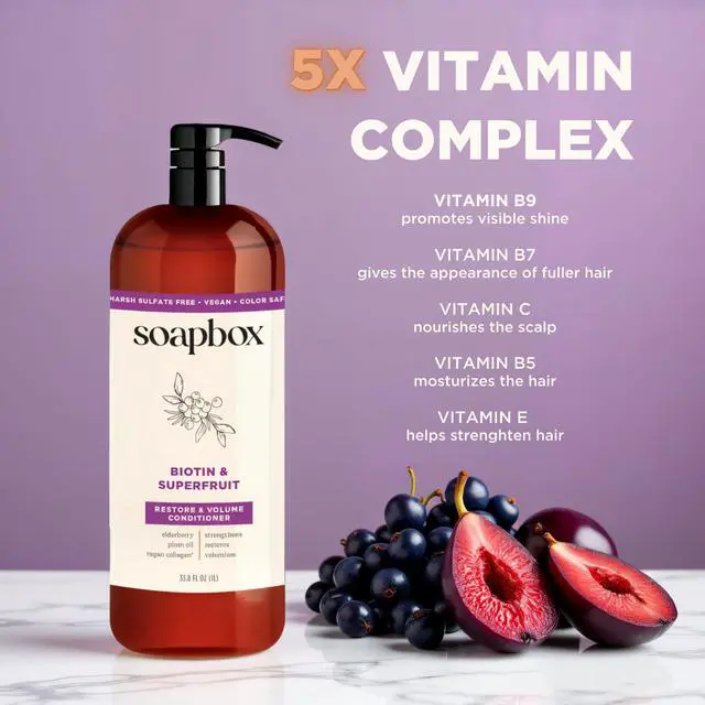Alt view image 3 of 7 - Biotin & Super Fruit Conditioner for Volume, 33.8 oz