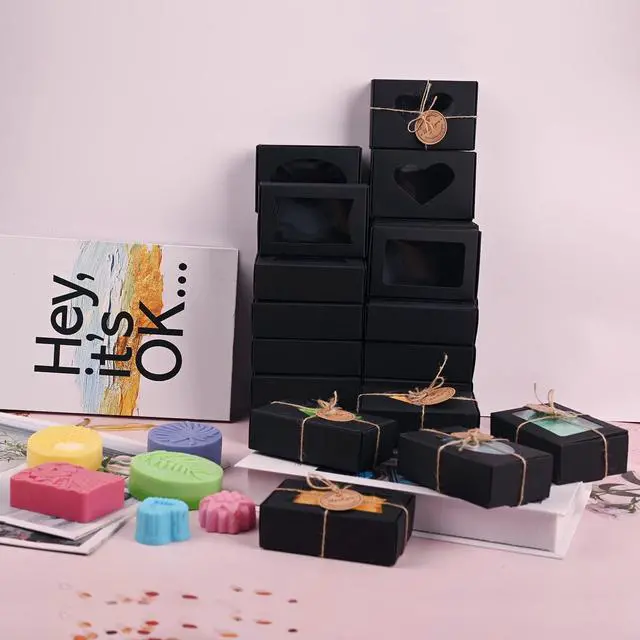 Alt view image 5 of 7 - Soap Boxes for Homemade Soap, Soap Packaging Gift Box with Window
