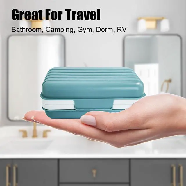 Alt view image 3 of 7 - 2 Pack Travel Soap Case, Bar Soap Holder Dish, Soap Box Container