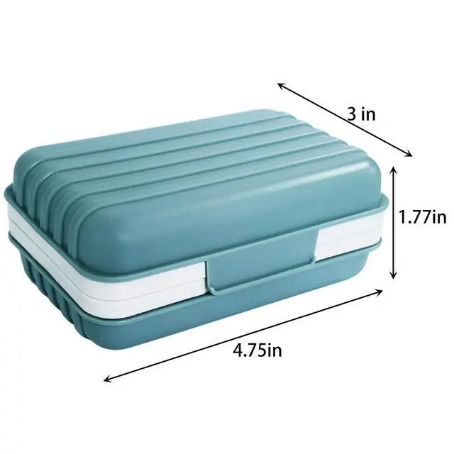 Alt view image 7 of 7 - 2 Pack Travel Soap Case, Bar Soap Holder Dish, Soap Box Container