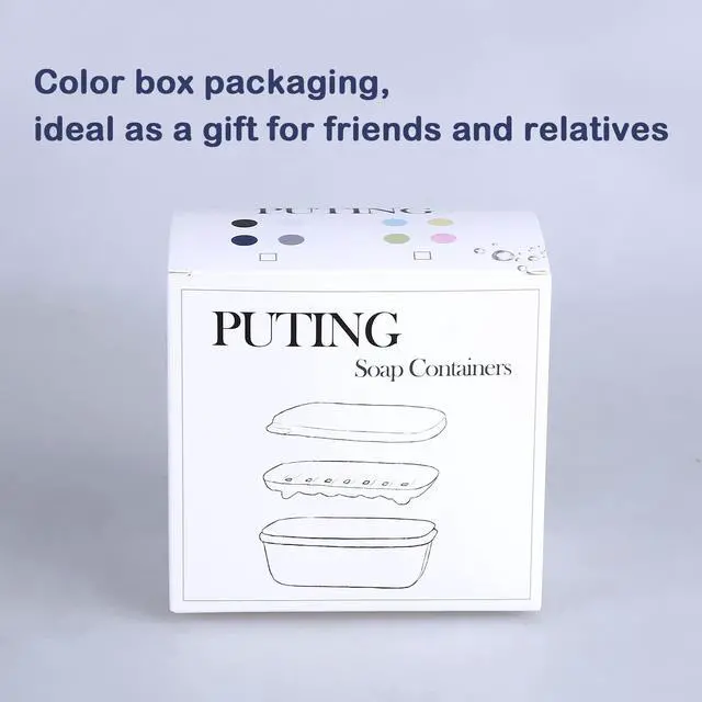 Alt view image 7 of 7 - 4Pcs Travel Soap Container, Portable Soap Box, Plastic Leakproof Soap Case
