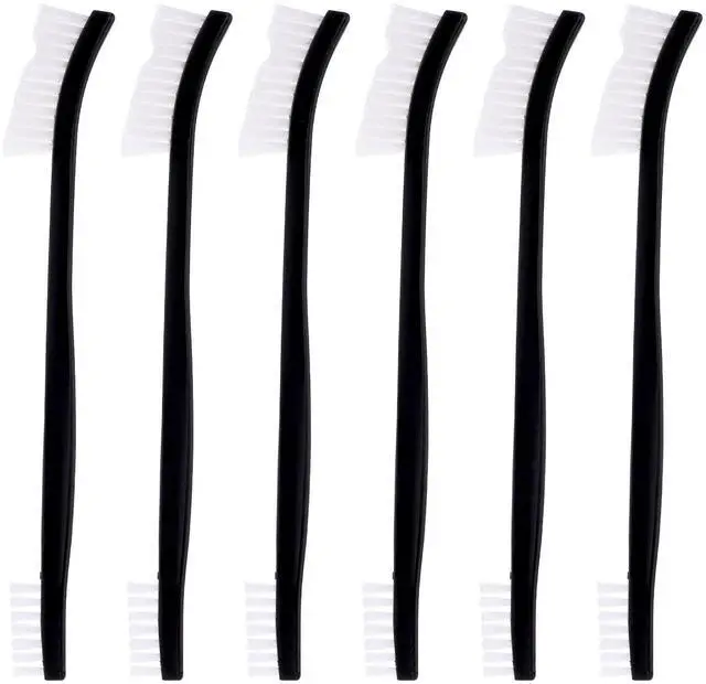 Main image of 10pcs Double Ended Plastic Cleaning Brushes, Multifunctional Small Gap Detail Cleaning Brush Mini Scruber Cleaner Tool Set for Kitchen Chains Jewelry Small Objects