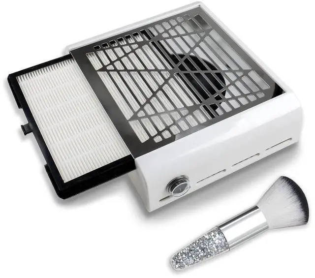 Main image of Nail Dust Collector, 40w Dust Collector Nail Tech Supplies, Dust Extractor with 1 Pc Dust Brush, Vacuum Dust Collector Fan Nail Tech Must Haves