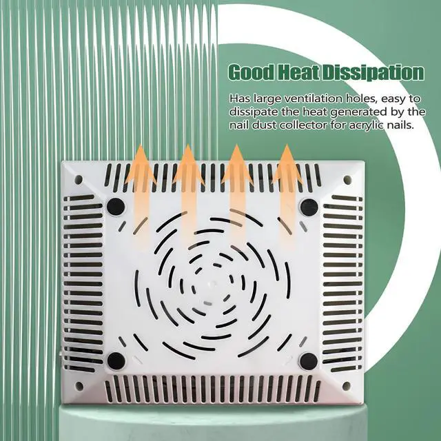 Alt view image 4 of 7 - Nail Dust Collector, 40w Dust Collector Nail Tech Supplies, Dust Extractor with 1 Pc Dust Brush, Vacuum Dust Collector Fan Nail Tech Must Haves