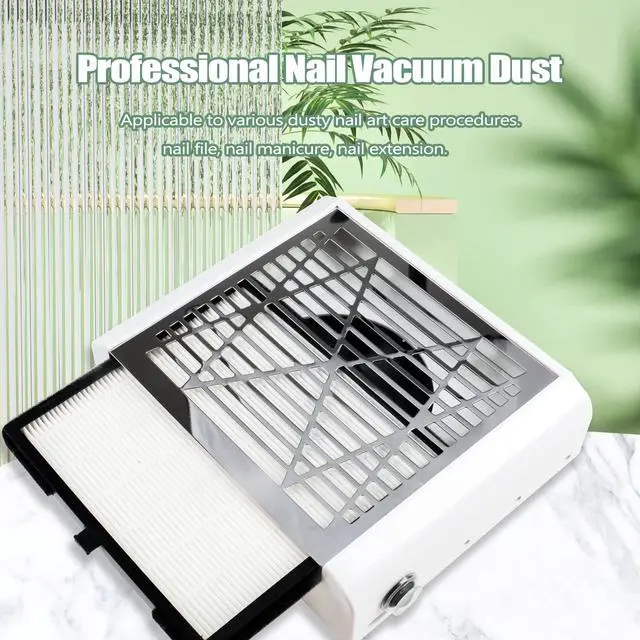 Alt view image 6 of 7 - Nail Dust Collector, 40w Dust Collector Nail Tech Supplies, Dust Extractor with 1 Pc Dust Brush, Vacuum Dust Collector Fan Nail Tech Must Haves
