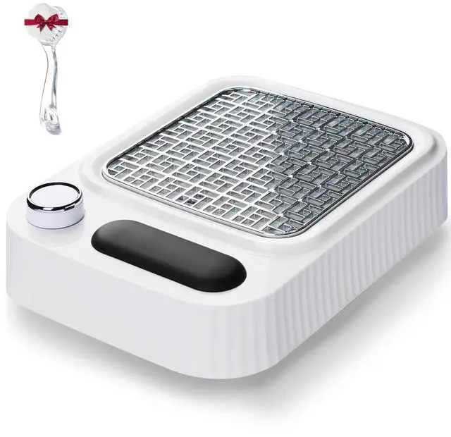 Main image of Nail Dust Collector with Reusable Filter for Acrylic Gel Nails, Vacuum Fan Dust Collector for Beginner, Adjustable Nail Vacuum Suction Fan for Manicure Pedicure at Salon or Home