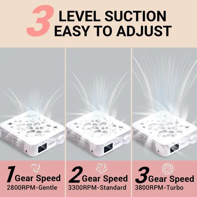 Alt view image 3 of 7 - Nail Dust Collector - Professional Dust Collector for Nail Techs