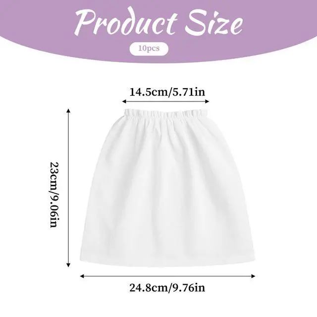 Alt view image 2 of 7 - 10Pcs White Non-Woven Nail Art Dust Suction Collector, Dust Collector Bags, Replacement Bag for Nail Art Equipment, Durable, Bags for Nail Salon