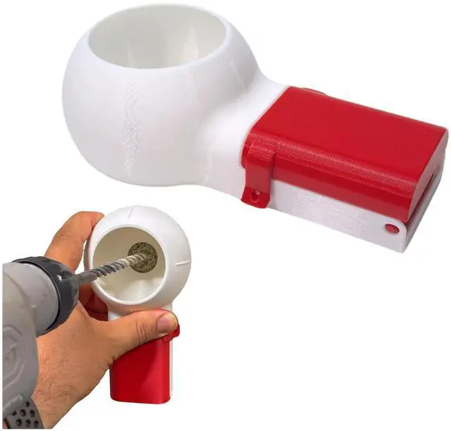 Main image of 3D Printed Drill Dust Collector Box,Large -white red