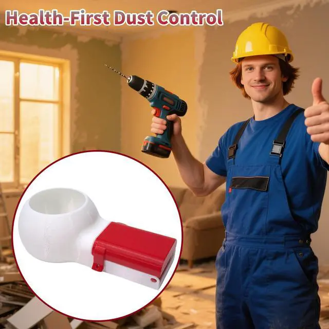Alt view image 5 of 6 - 3D Printed Drill Dust Collector Box,Large -white red