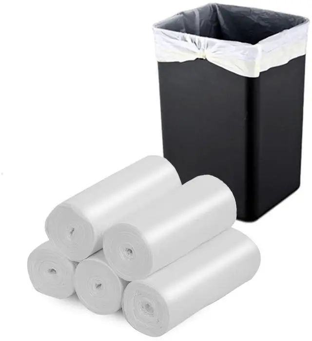 Main image of 13-15 Gallon Biodegradable / Compostable Garbage Bags Recycling Unscented Tall Kitchen Trash Bags for Kitchen, Yard, Lawn,Office(75 Counts, White)