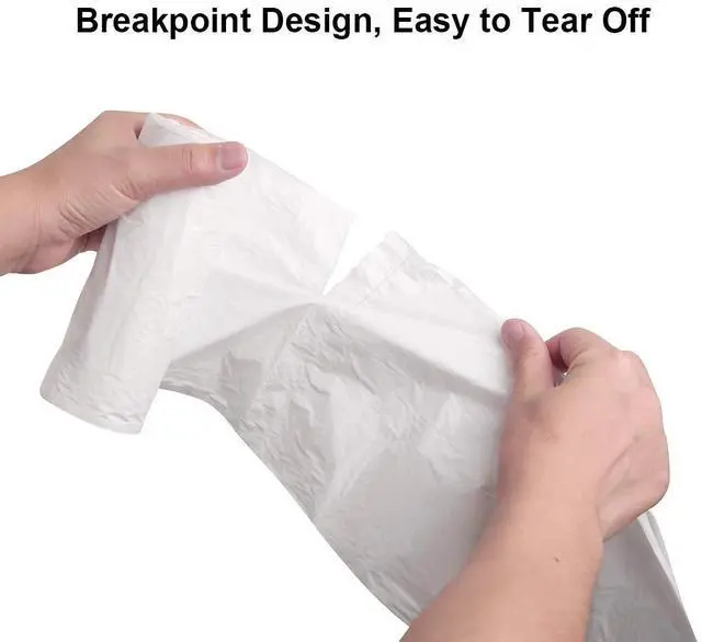 Alt view image 3 of 7 - 13-15 Gallon Biodegradable / Compostable Garbage Bags Recycling Unscented Tall Kitchen Trash Bags for Kitchen, Yard, Lawn,Office(75 Counts, White)