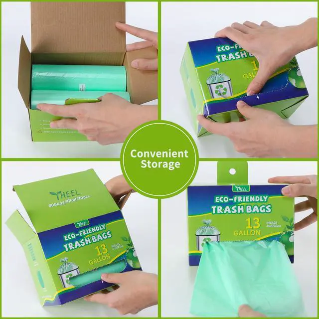 Alt view image 4 of 6 - 13 Gallon Tall Kitchen Trash Bags - Heavy Duty Leak-Resistant - 80 Count