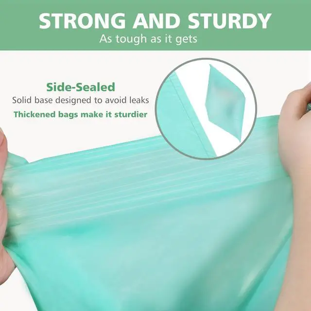 Alt view image 6 of 7 - Compostable Trash Bags 8 Gallon Trash Bags Drawstring, 50 Count