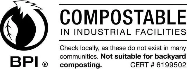 Alt view image 5 of 6 - 13 Gallon 0.85 MIL Clear Compostable Trash Bags - 24" x 33" - Pack of 30