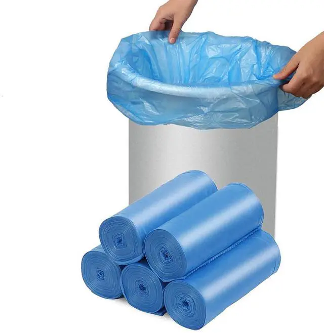 Main image of Compostable Trash Bags, 13-15 Gallon Biodegradable Trash Bags Recycled Garbage Bags Unscented Wastebasket Liners for Kitchen Office(75 Counts, Blue)