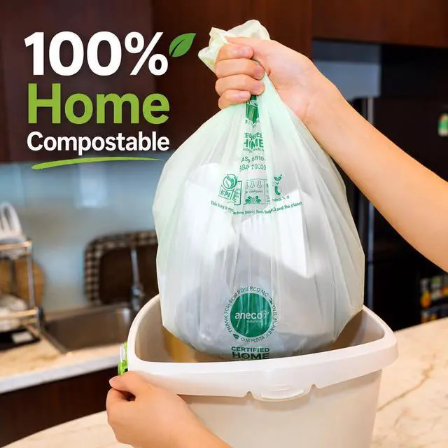 Alt view image 2 of 7 - 100% Compostable Food Waste Bags 3 Gallon, 100 Count
