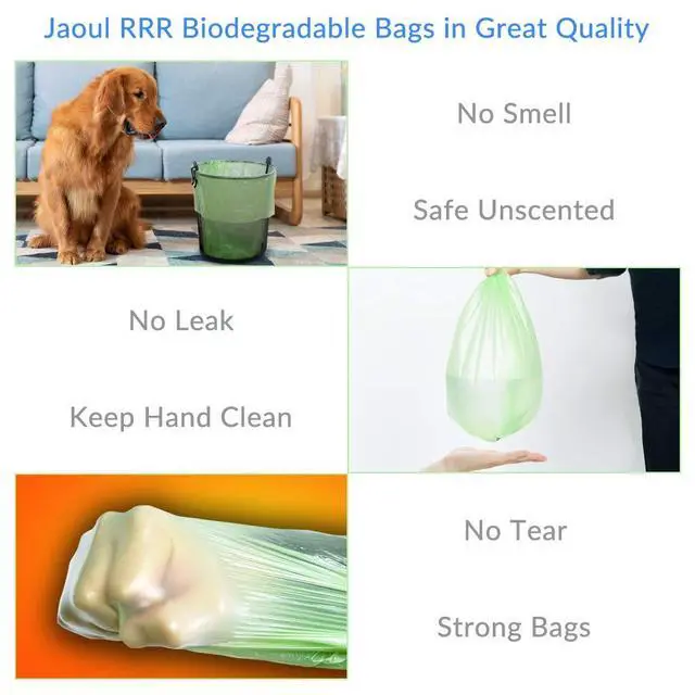 Alt view image 4 of 7 - Trash Bags 2.6 Gallon, Small Garbage Bags, Strong & Unscented Mini Trash Bags for Kitchen, Bathroom, Office, Restroom, Car, Green, 80 Counts