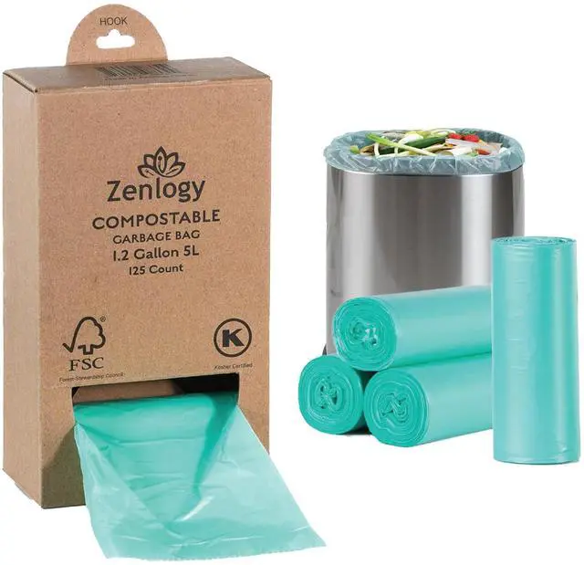 Main image of Compostable Recycling Trash Bag, 1.2 Gallon, 125 Count