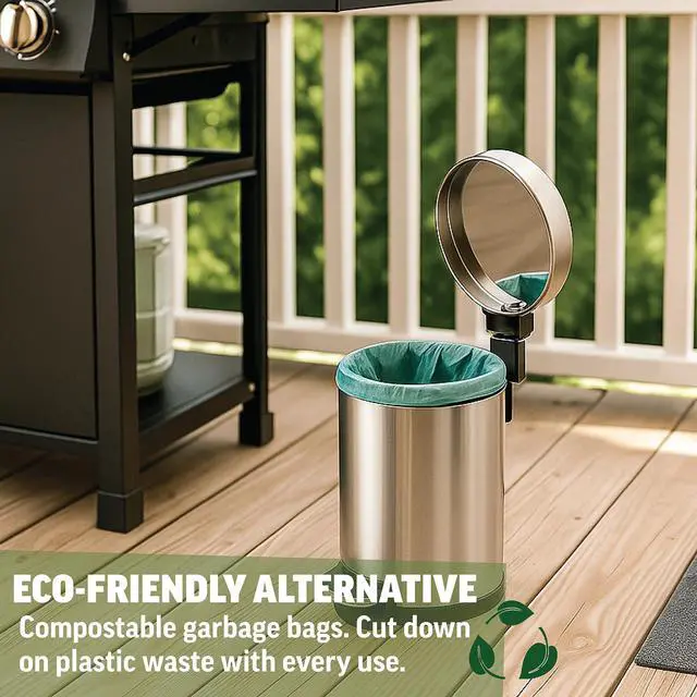 Alt view image 2 of 7 - Compostable Recycling Trash Bag, 1.2 Gallon, 125 Count