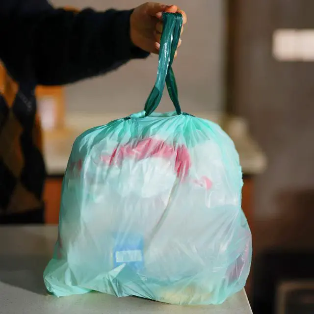 Alt view image 5 of 6 - Compost Drawstring Trash Bags 4 Gallon Compostable Garbage Bags Wastebasket Liners Bags for Kitchen Bathroom Office Garden US BPI ASTM D6400 Europe OK Compost Home Certified