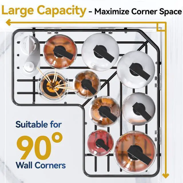 Alt view image 3 of 7 - Corner Shower Caddy Adhesive, 100% Rustproof Shower Organizer with Soap Holder, No Drill Shower Shelf for Inside Shower, Wall-Mounted Shower Storage for Homes (3 Pack, Black)