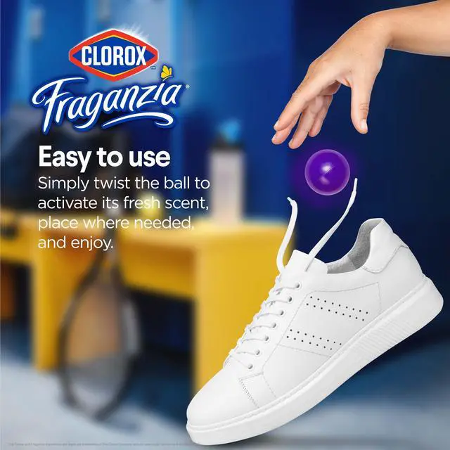 Alt view image 3 of 6 - Fraganzia Deodorizing Balls with Lavender and Eucalyptus Scent, Battery-Free Shoe and Small Space Odor Eliminator with Up to 30 Days of Freshness, 6 Count Pack