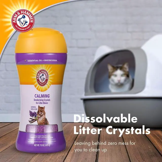 Alt view image 3 of 7 - Cat Litter Deodorizing Crystals, Lavender and Vanilla, 15 Oz