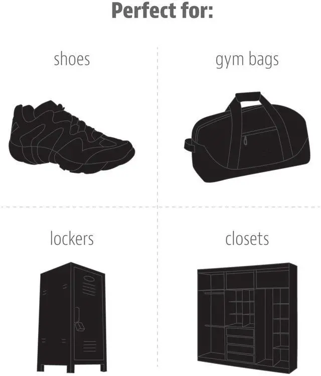 Alt view image 7 of 7 - Odor-Fighting Shoe Fresheners, Eliminates Unpleasant Smells, Perfect For Sneakers, Gym Bags, Gear Bags, Drawers, Lockers, And More!, Radial Tie Dye, 6 Pack