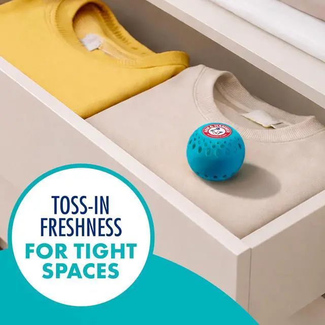 Alt view image 2 of 7 - OdorBusterz® Odor Eliminator Balls, Sea Breeze, 3 Count Baking Soda Odor Control for Closets, Drawers, Hampers & Small Spaces
