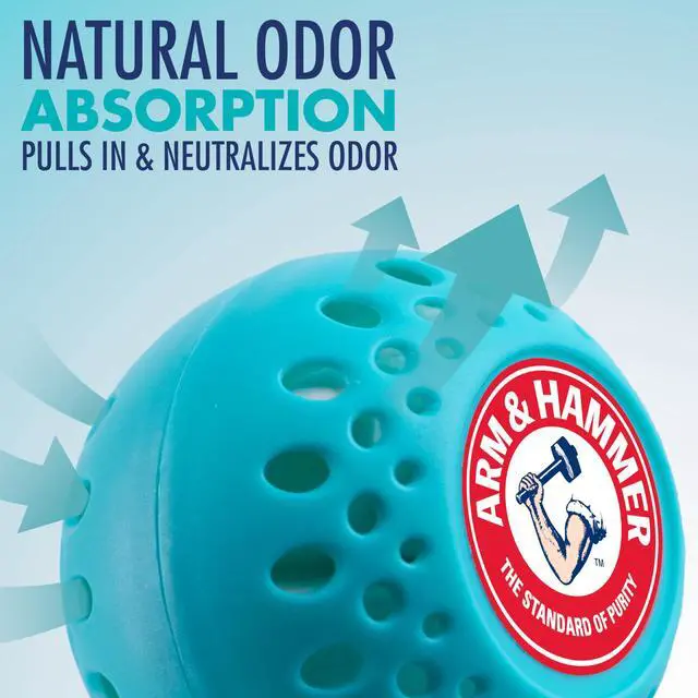 Alt view image 3 of 7 - OdorBusterz® Odor Eliminator Balls, Sea Breeze, 3 Count Baking Soda Odor Control for Closets, Drawers, Hampers & Small Spaces