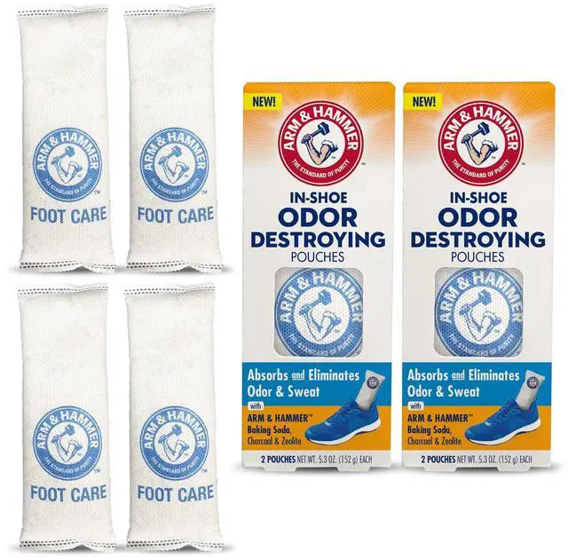Main image of In-Shoe Odor Control Pouches, Moisture Absorbing, 4 Count