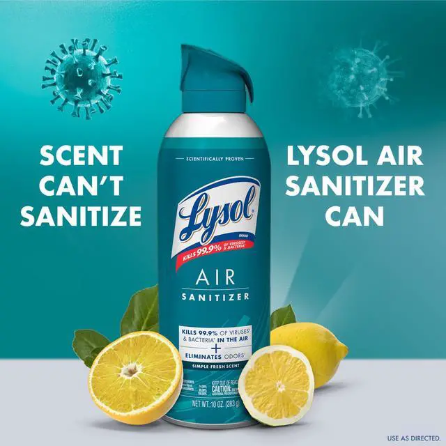 Alt view image 2 of 7 - Air Sanitizer with Bacterial Odor Eliminator for Home & Office, Air Freshener Alternative, Simple Fresh Scent, 10 oz (Pack of 3)