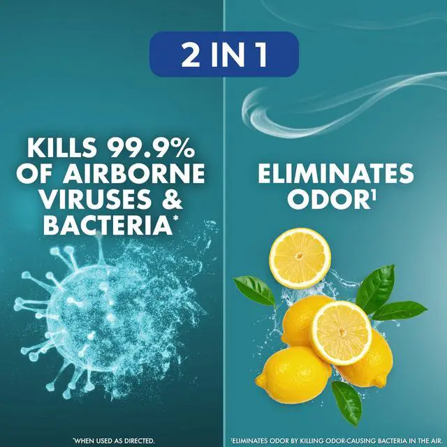 Alt view image 3 of 7 - Air Sanitizer with Bacterial Odor Eliminator for Home & Office, Air Freshener Alternative, Simple Fresh Scent, 10 oz (Pack of 3)