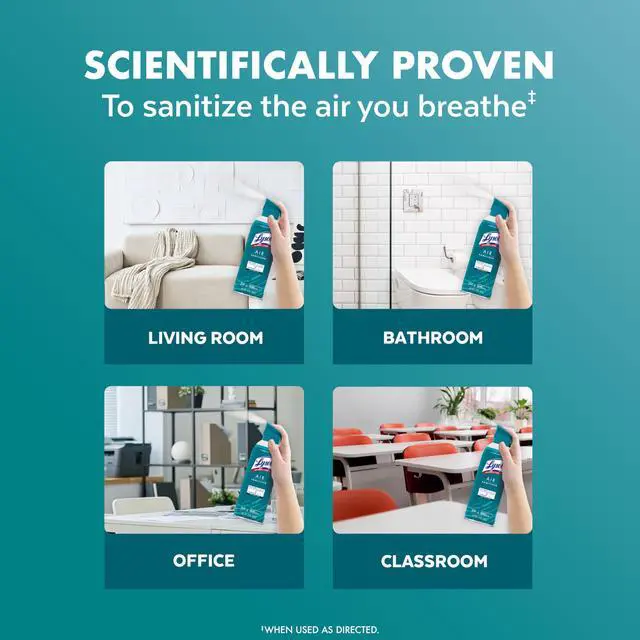Alt view image 4 of 7 - Air Sanitizer with Bacterial Odor Eliminator for Home & Office, Air Freshener Alternative, Simple Fresh Scent, 10 oz (Pack of 3)