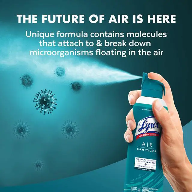 Alt view image 5 of 7 - Air Sanitizer with Bacterial Odor Eliminator for Home & Office, Air Freshener Alternative, Simple Fresh Scent, 10 oz (Pack of 3)