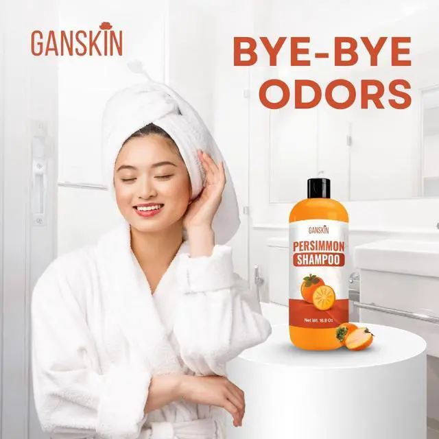 Alt view image 3 of 7 - Persimmon Shampoo for Odor Control Purifying Deodorizing Shampoo for Eliminating Odor Scalp & Hair Care for Men, Women & Kids Gentle Persimmon Soap Cleanser for Fresh Smelling Hair & Scalp